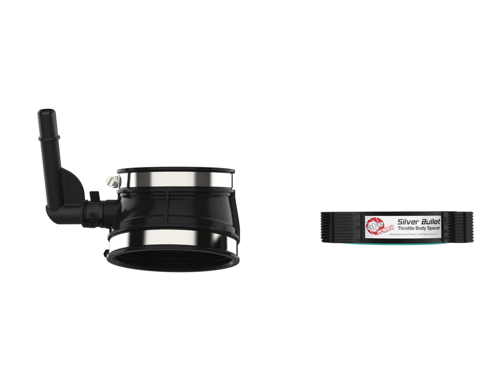 aFe 2020 Vette C8 Silver Bullet Aluminum Throttle Body Spacer / Works With Factory Intake Only - Blk aFe AFE46-34017B