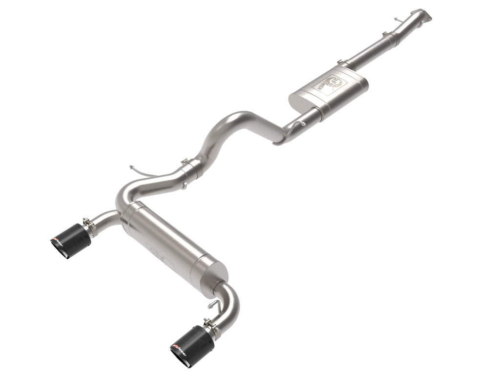 aFe 2021+ Ford Bronco L4-2.3L (t) / V6-2.7L (tt) Vulcan 3in. to 2.5in. SS Cat-Back - Carbon aFe AFE49-33138-C