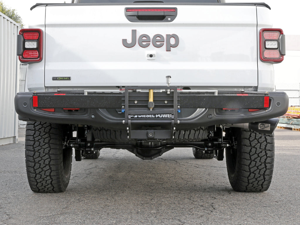 aFe 2021+ Jeep Gladiator V6-3.0L (td) Vulcan Series 3in 304 SS DPF-Back Exhaust System - Black Tip aFe AFE49-38093-B