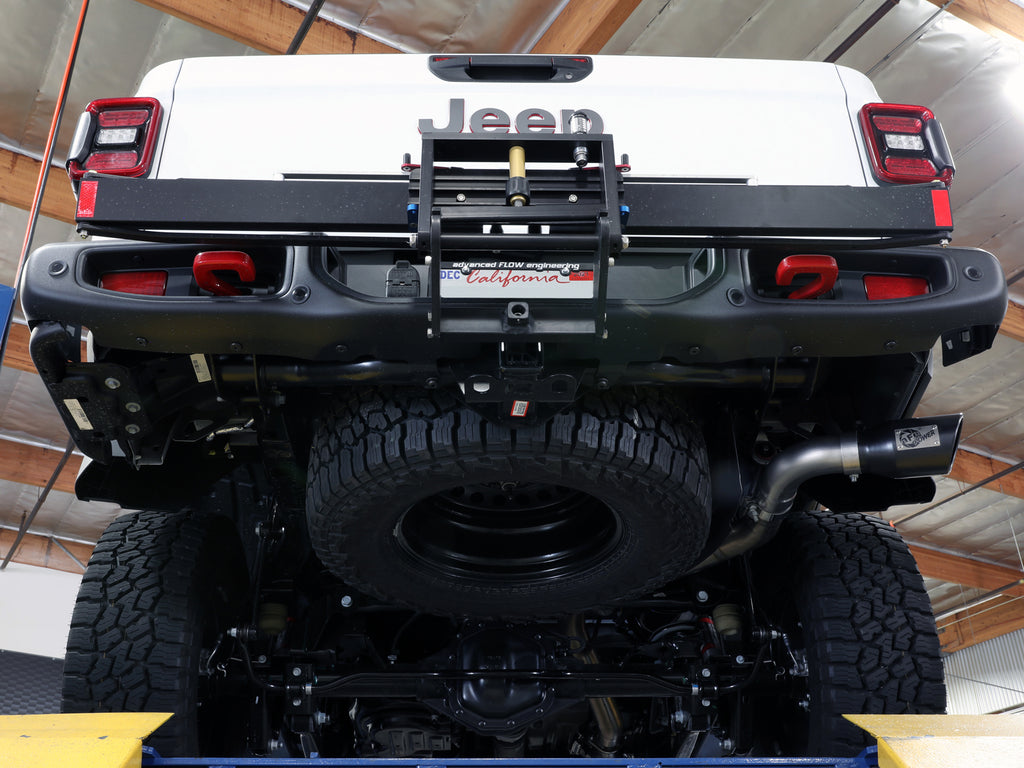 aFe 2021+ Jeep Gladiator V6-3.0L (td) Vulcan Series 3in 304 SS DPF-Back Exhaust System - Black Tip aFe AFE49-38093-B