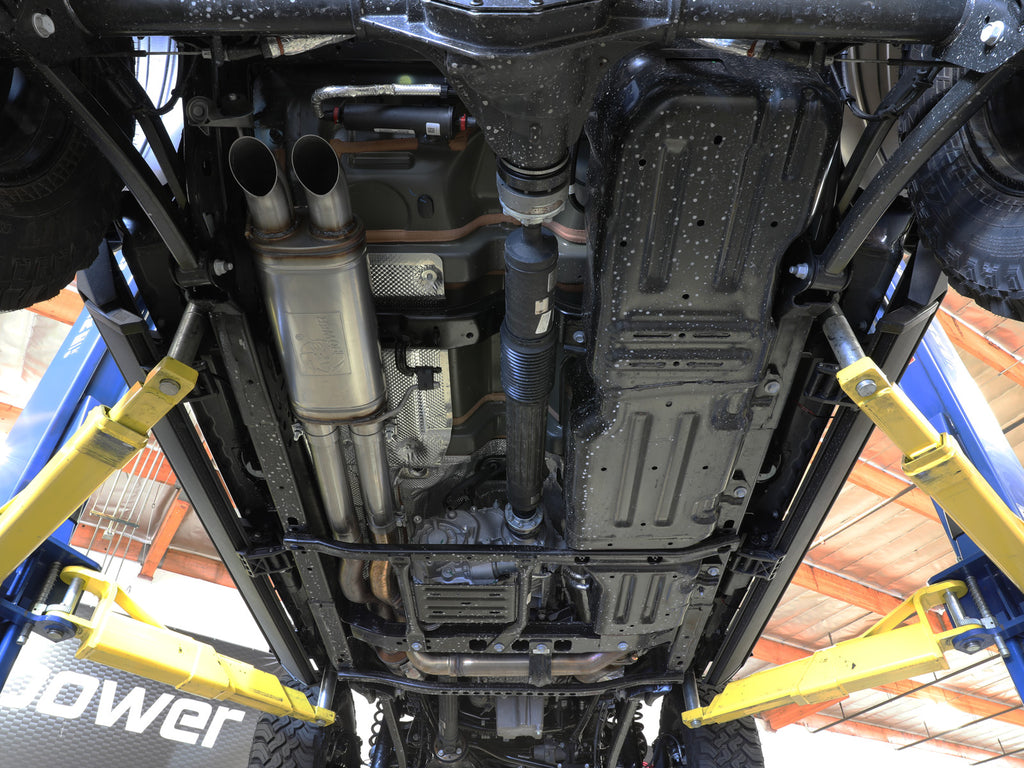 aFe 2021+ Jeep Wrangler JL (392 V8-6.4L) Rock Basher 3in. 304 Stainless Steel Cat-Back Exhaust aFe AFE49-38099