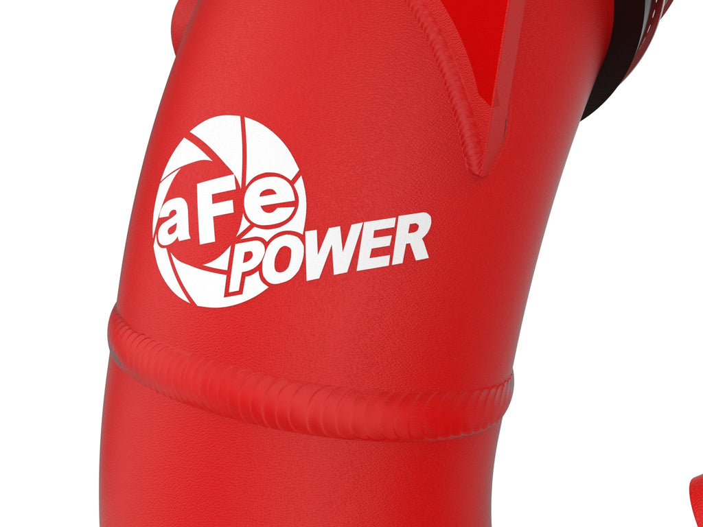 aFe 2022 Toyota Land Cruiser (J300) V6-3.5L (tt) BladeRunner 2.5in Aluminum Hot Charge Pipe - Red aFe AFE46-20558-R