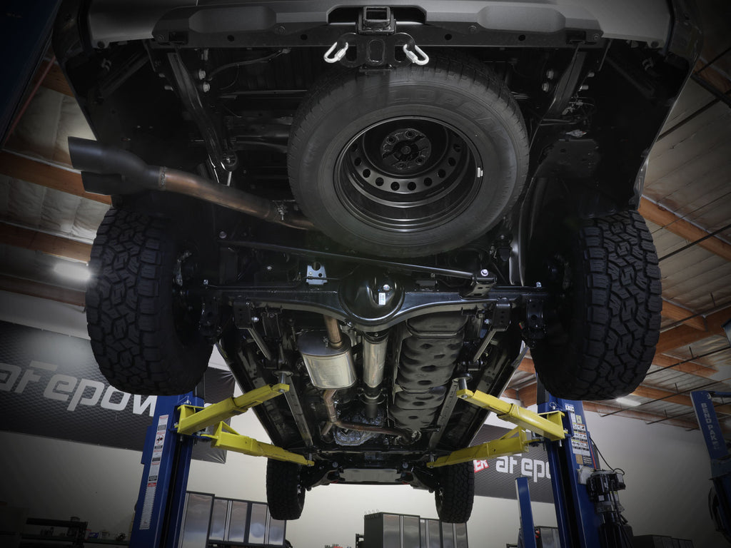 aFe 2022 Toyota Tundra V6-3.5L (tt) Vulcan Series 2.5in to 3in 304 SS Cat-Back Exhaust w/ Black Tip aFe AFE49-36061-B