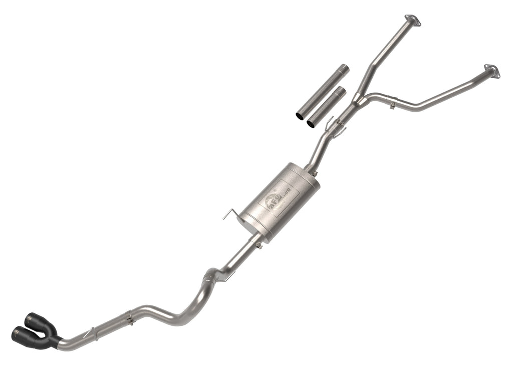 aFe 2022 Toyota Tundra V6-3.5L (tt) Vulcan Series 2.5in to 3in 304 SS Cat-Back Exhaust w/ Black Tip aFe AFE49-36061-B