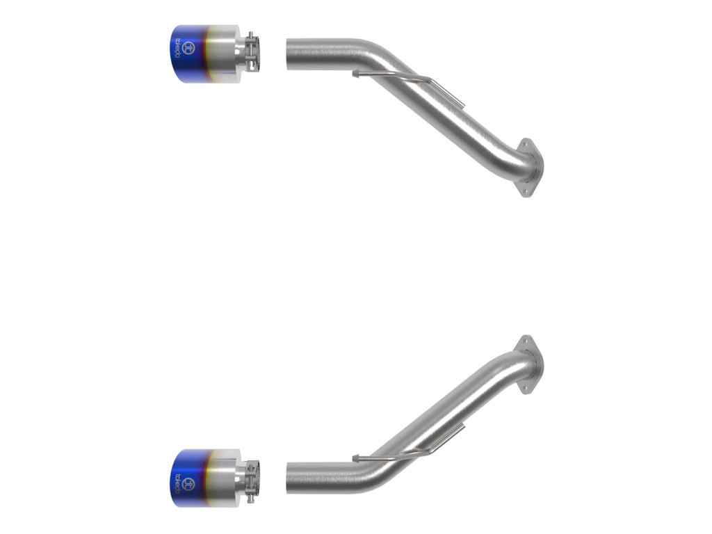 aFe 2023 Nissan Z V6-3.0L (tt) Takeda Stainless Steel Axle-Back Exhaust System w/ Blue Flame Tip aFe AFE49-36137-L