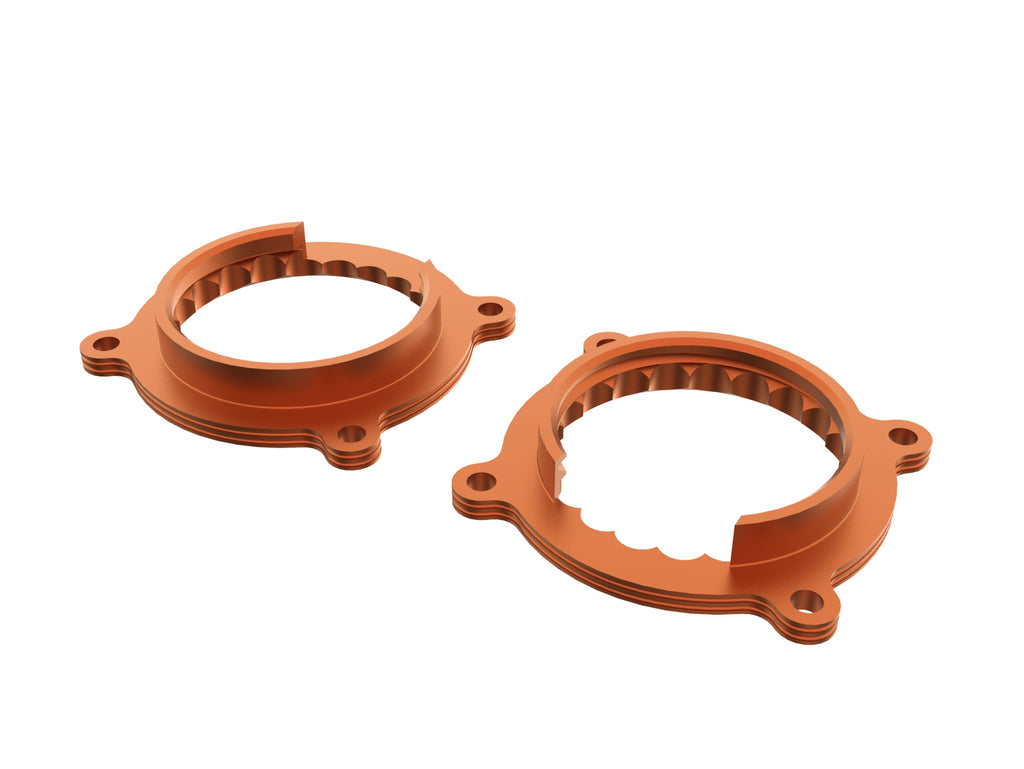 aFe 2024 Ford Mustang GT/ 2024 Ford Mustang Dark Horse V8 5.0L Silver Bullet Throttle Body Spacer aFe AFE46-33026N