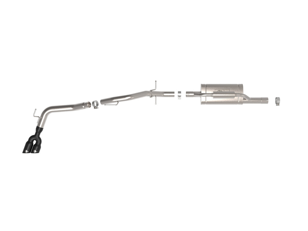 aFe 2024+ Ford Ranger L4-2.3L (t) Vulcan Series 2.5in to 3in Cat-Back Exhaust w/ Black Tip aFe AFE49-33148-B