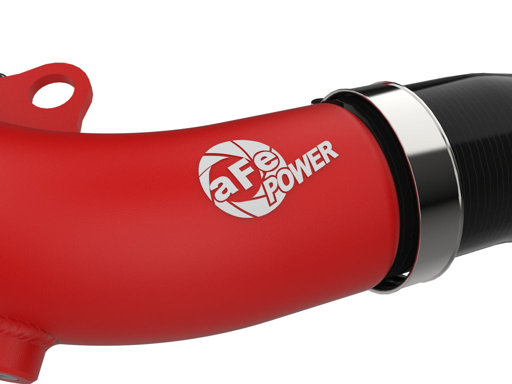 aFe 2024+ Jeep Wrangler JL L4-2.0L (t) BladeRunner 2-1/2in Aluminum Hot Charge Pipe - Red aFe AFE46-20778-R