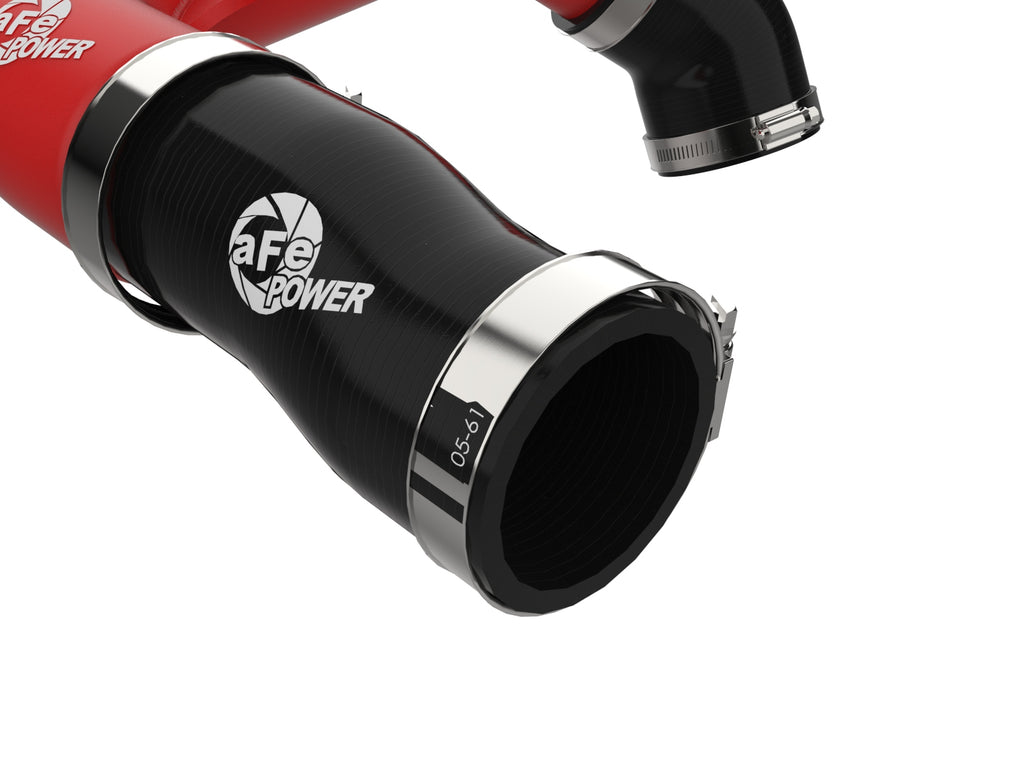 aFe 2024+ Jeep Wrangler JL L4-2.0L (t) BladeRunner 2-1/2in Aluminum Hot Charge Pipe - Red aFe AFE46-20778-R