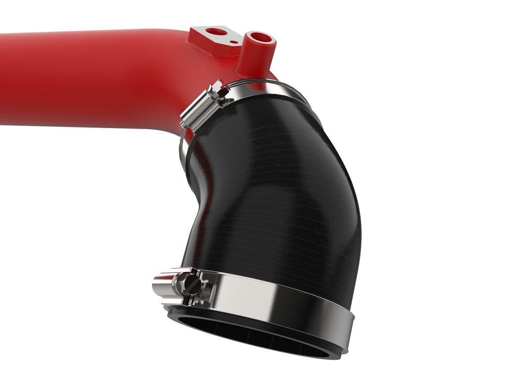 aFe 2024+ Jeep Wrangler JL L4-2.0L (t) BladeRunner 2-1/2in Aluminum Hot Charge Pipe - Red aFe AFE46-20778-R