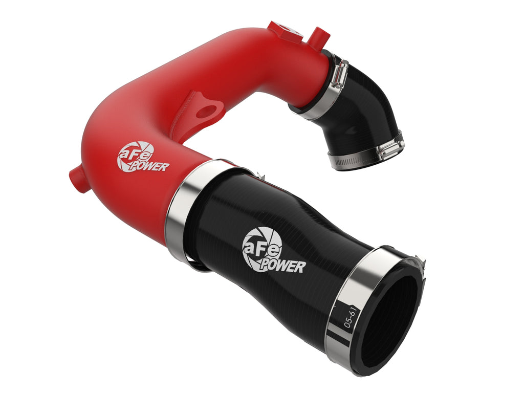 aFe 2024+ Jeep Wrangler JL L4-2.0L (t) BladeRunner 2-1/2in Aluminum Hot Charge Pipe - Red aFe AFE46-20778-R