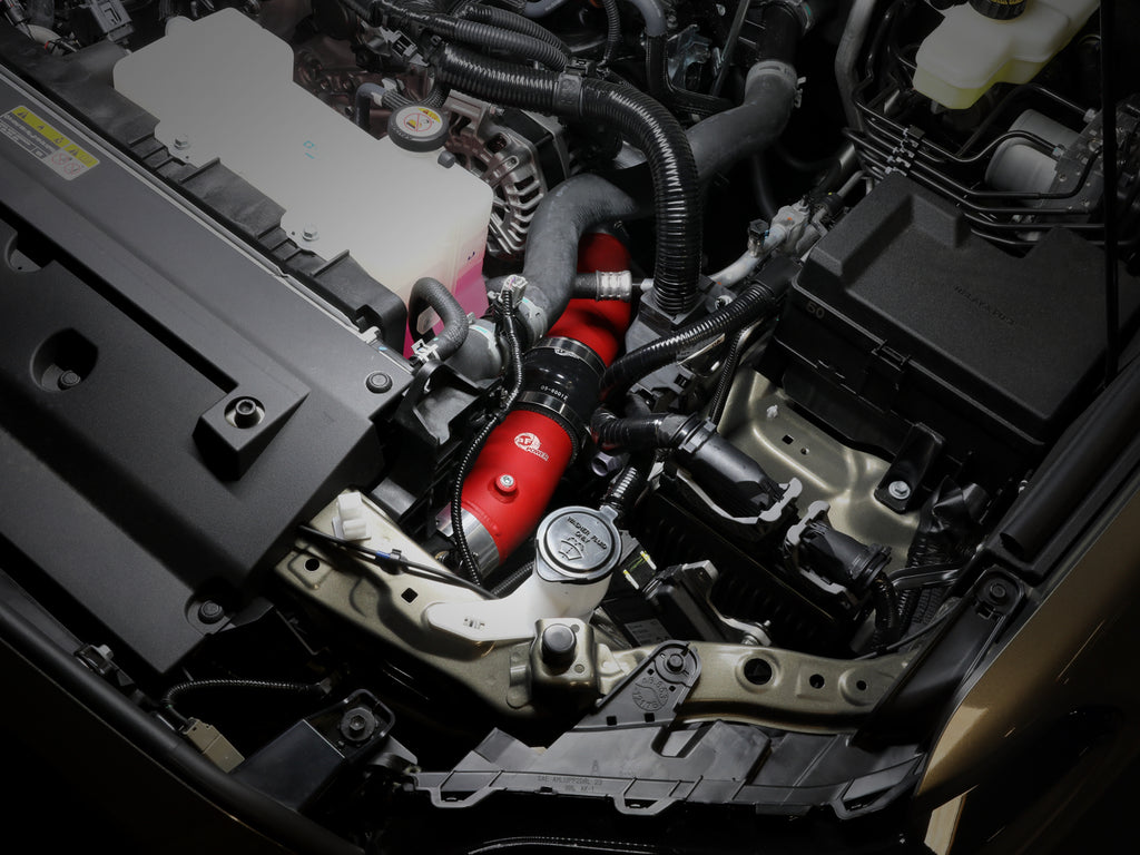 aFe 2024+ Toyota Tacoma BladeRunner 2.5in & 3in Aluminum Hot & Cold Charge Pipe Kit - Red aFe AFE46-20724-R