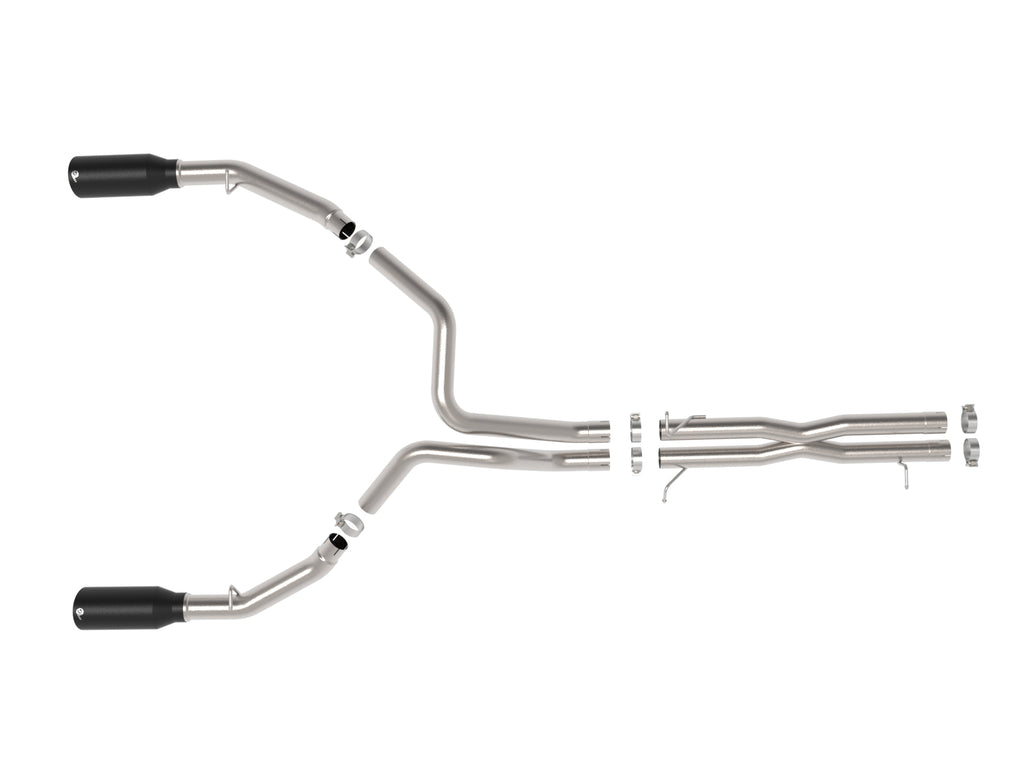 aFe 2025 Dodge RAM 1500 Vulcan Series 304 Stainless Steel Cat-Back Exhaust System w/ Black Tip aFe AFE49-32087-B