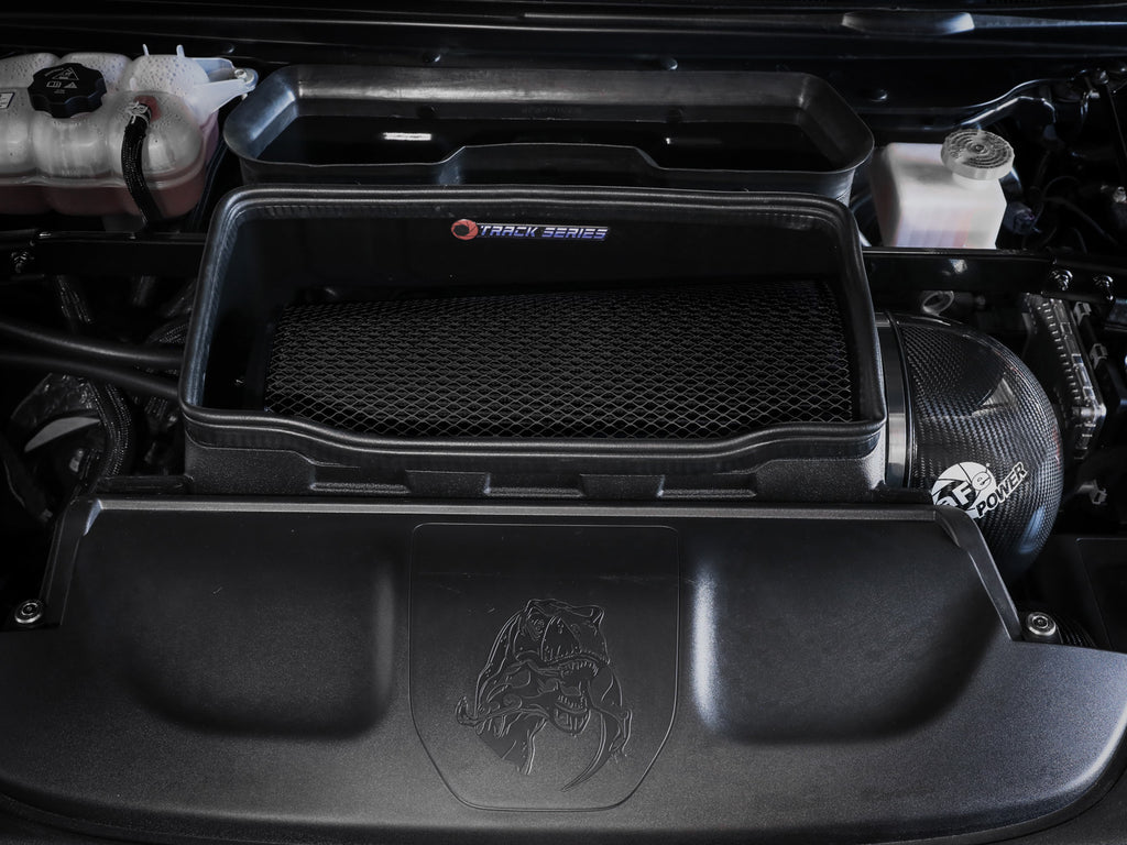 aFe 21-23 RAM 1500 TRX Track Series Carbon Fiber Cold Air Intake System w/ Pro 5R Filter aFe AFE57-10022K