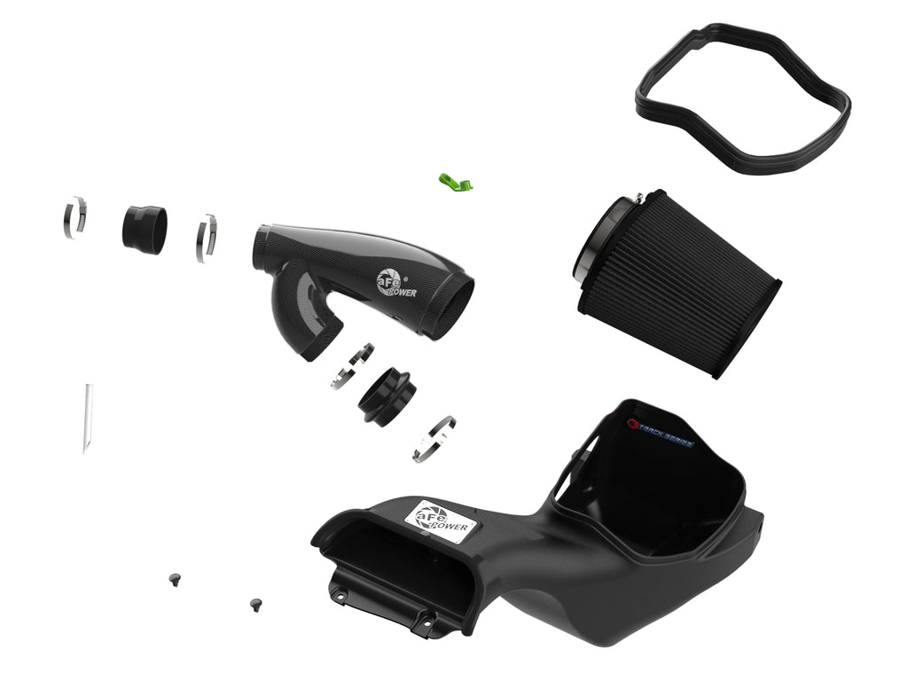 aFe 21-24 Ford F150 Raptor Track Series Carbon Fiber Cold Air Intake System w/ Black Pro 5R Filter aFe AFE57-10031K
