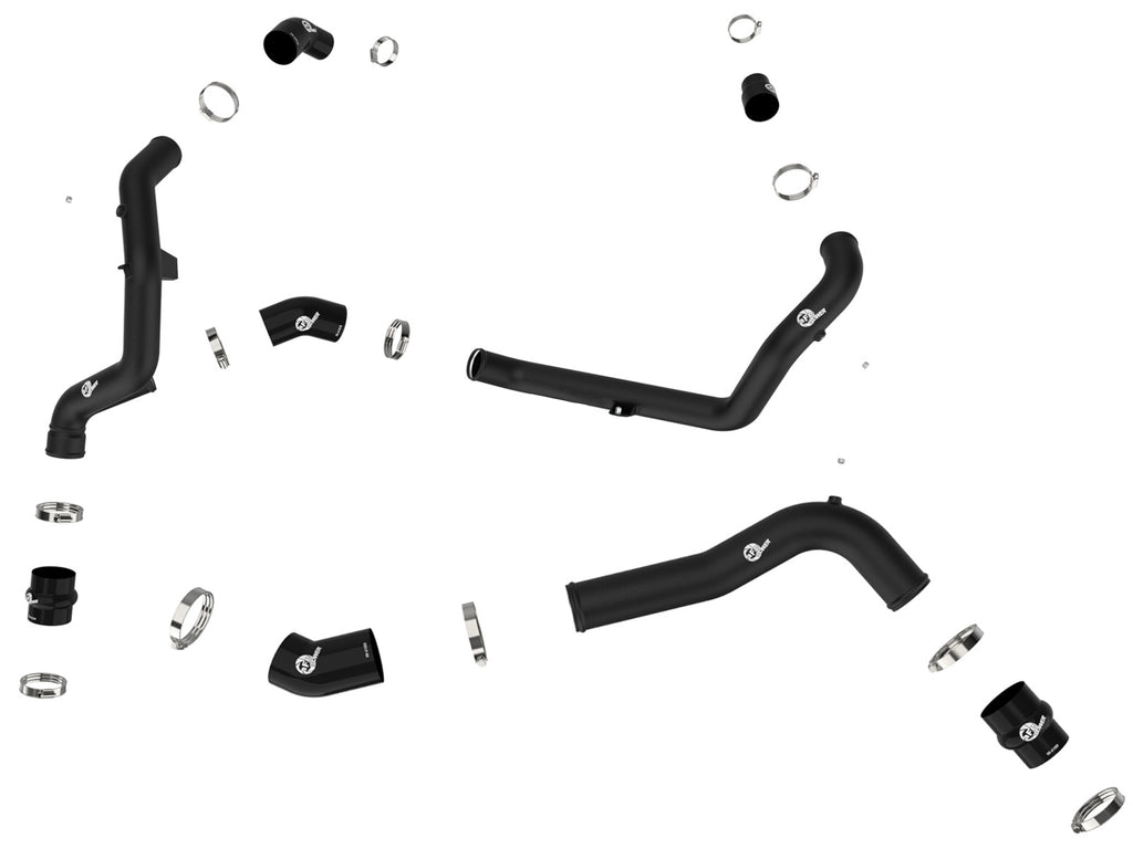 aFe 22-23 Ford Explorer BladeRunner Aluminum Hot and Cold Charge Pipe Kit - Blk aFe AFE46-20674-B