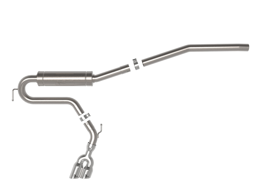 aFe 22-23 Ford Maverick EcoBoost L4 2.0L(t) Rebel Series 2-1/2in 304 SS Cat-Back w/ Polished Tip aFe AFE49-33144-P