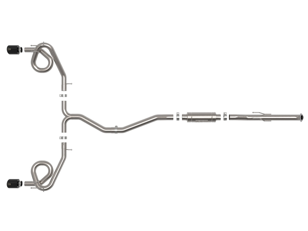 aFe 22-23 Honda Civic Si L4 1.5L (t) Takeda 2.5in to 3in 304 SS Cat-Back Exhaust w/ Black Tips aFe AFE49-36630-B