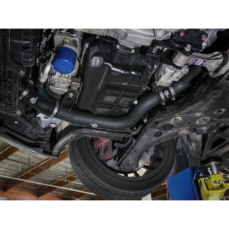 aFe aFe 22-23 Hyundai Kona N L4 2.0L (t) BladeRunner 2-1/4in to 2-1/2in Aluminum Hot Charge Pipe - Black