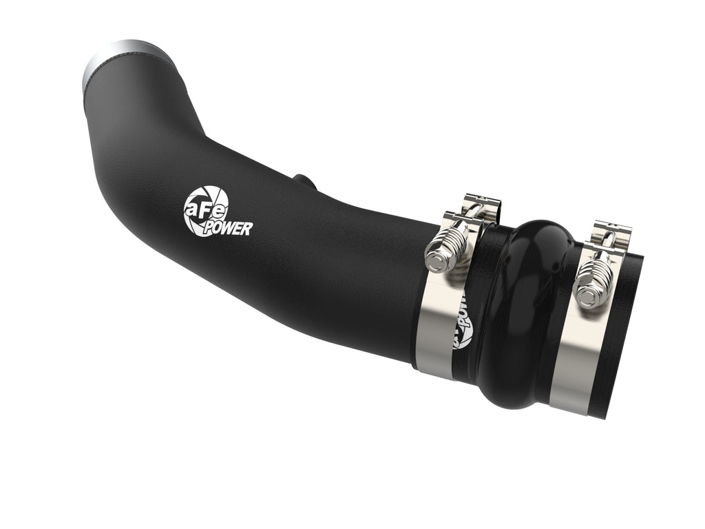 aFe 23-24 Ford Diesel Trucks V8-6.7L (td) BladeRunner 3in. Aluminum Hot Charge Pipe - Black aFe AFE46-20738-B