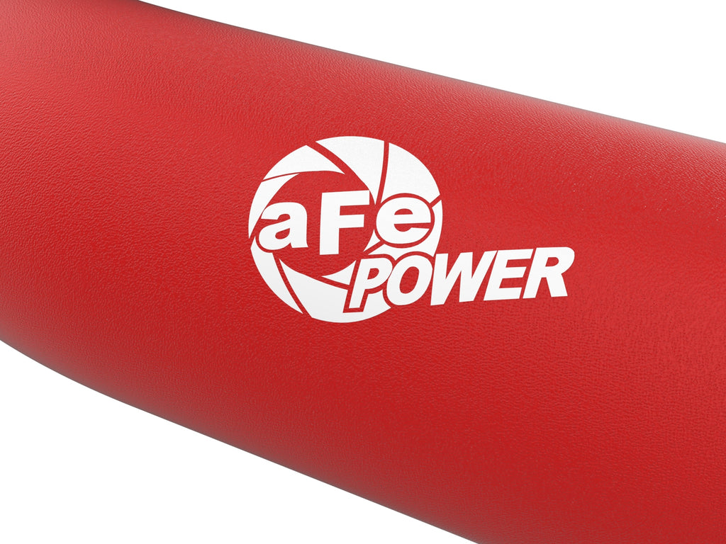 aFe 23-24 Ford Diesel Trucks V8-6.7L (td) BladeRunner Aluminum Hot and Cold Charge Pipe Kit - Red aFe AFE46-20734-R