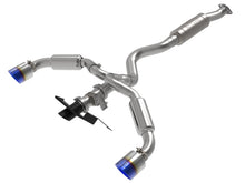 Load image into Gallery viewer, aFe 23-24 Toyota GR Corolla L3 1.6L (t) Gemini XV 3in to 2-1/2in Cat Back Exhaust w/ Blue Flame Tips aFe AFE49-36067-L