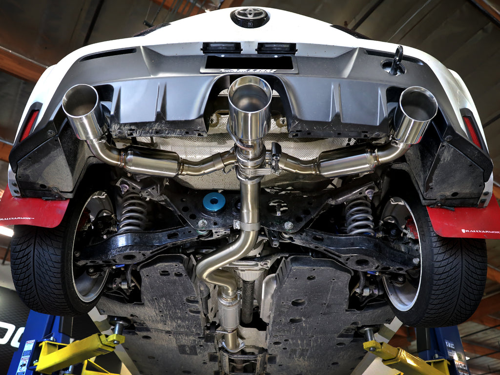 aFe 23-24 Toyota GR Corolla L3 1.6L (t) Gemini XV 3in to 2-1/2in Cat Back Exhaust w/ Polished Tips aFe AFE49-36070-P