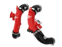 Load image into Gallery viewer, aFe 23-24 Toyota Sequoia V6-3.4L Hybrid BladeRunner 2.5in Aluminum Hot Charge Pipe - Red aFe AFE46-20718-R