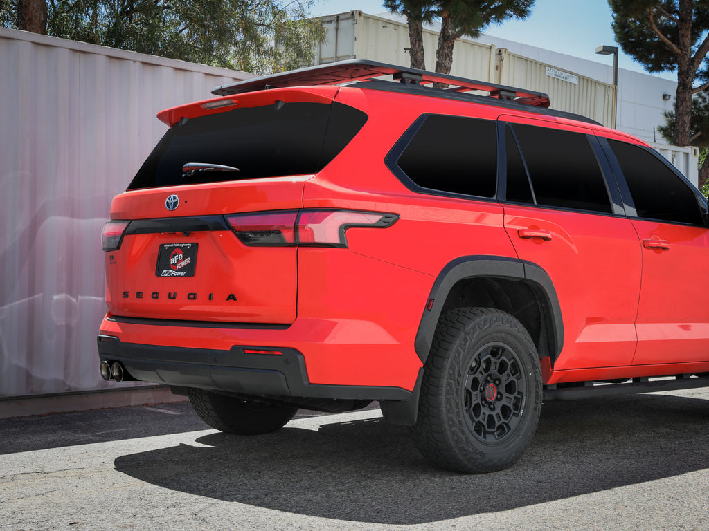 aFe 23-24 Toyota Sequoia V6 3.4L Vulcan Series 2-1/2in to 3in 304 SS Cat-Back Exhaust w/ Black Tip aFe AFE49-36068-B