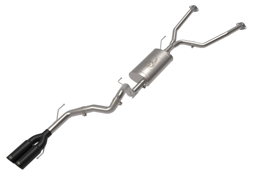 aFe 23-24 Toyota Sequoia V6 3.4L Vulcan Series 2-1/2in to 3in 304 SS Cat-Back Exhaust w/ Black Tip aFe AFE49-36068-B