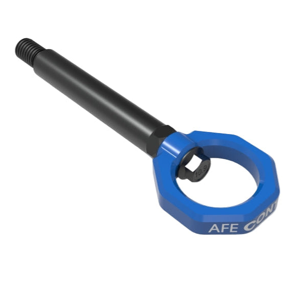 aFe 23-25 BMW M2 (G87) CONTROL Front / Rear Tow Hook - Blue aFe AFE450-502004-L