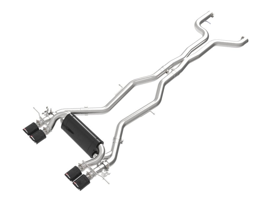 aFe 23-25 BMW M2 L6-3.0L (G87) MACH Force-Xp Cat-Back Exhaust w/ Carbon Fiber Tip aFe AFE49-36353-C