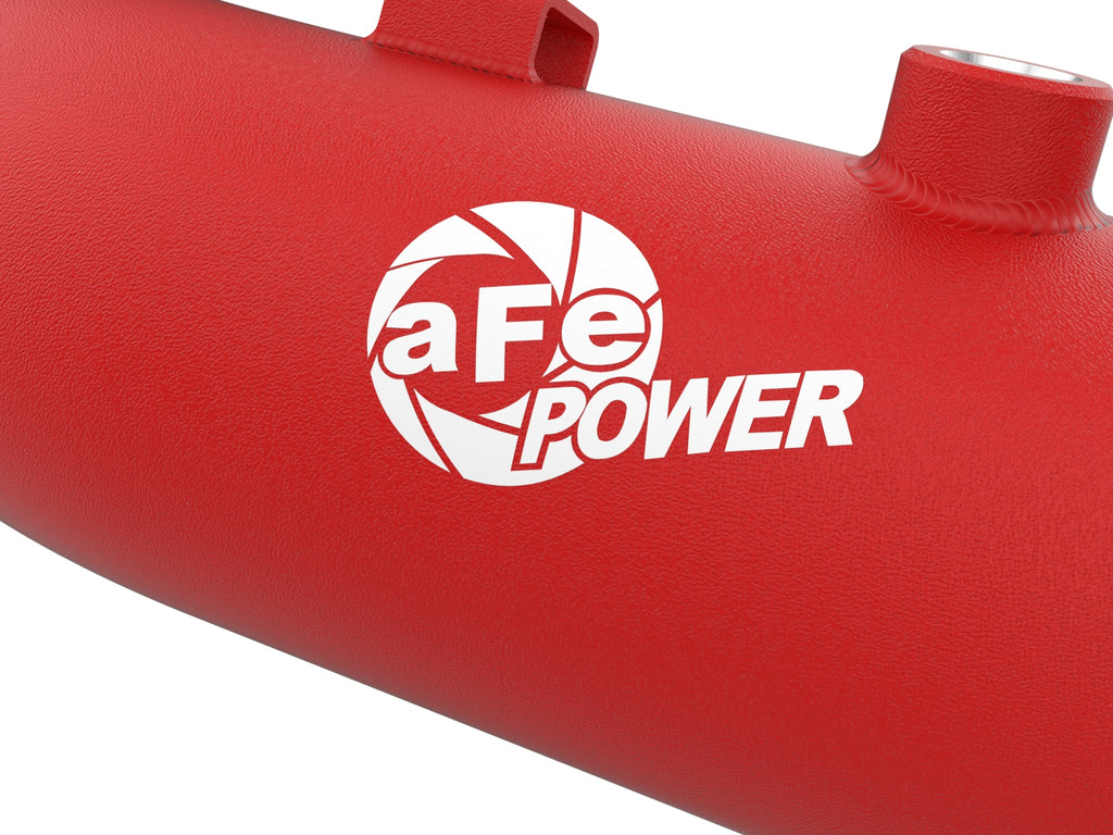 aFe 23-25 Ford F250/F350 Super Duty V8-6.7L BladeRunner Aluminum Hot & Cold Charge Pipe Kit - Red aFe AFE46-20684-R