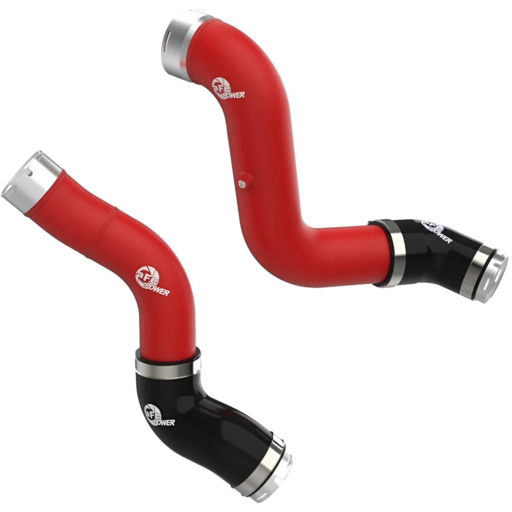 aFe 23-25 GM Colorado/Canyon L4-2.7L (t) BladeRunner Aluminum Hot & Cold Charge Pipe Kit - Red aFe AFE46-20744-R