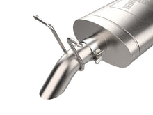 Load image into Gallery viewer, aFe Rock Basher exhaust tailpipe tip and muffler, close-up studio product shot