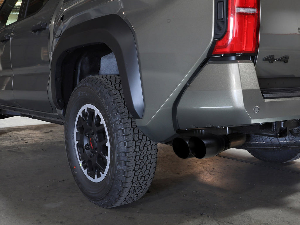 aFe 24-25 Toyota Tacoma L4-2.4L (t) Vulcan Series 2.5in to 3in Cat-Back w/ Black Tip aFe AFE49-36078-B