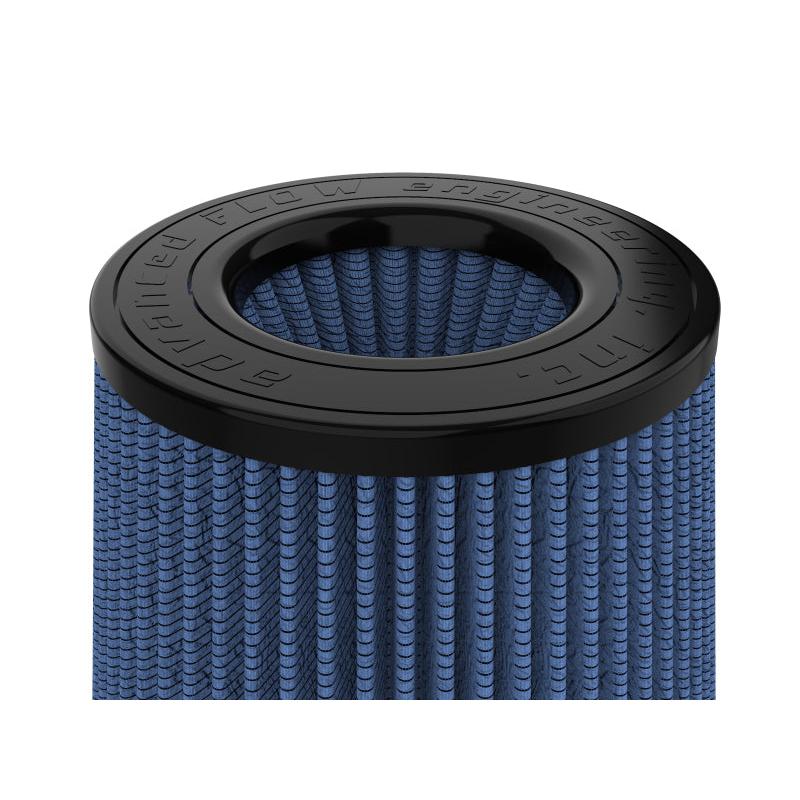 Mounting detail of the aFe Magnum FLOW Pro 5R universal air filter with 4.5 inch flange