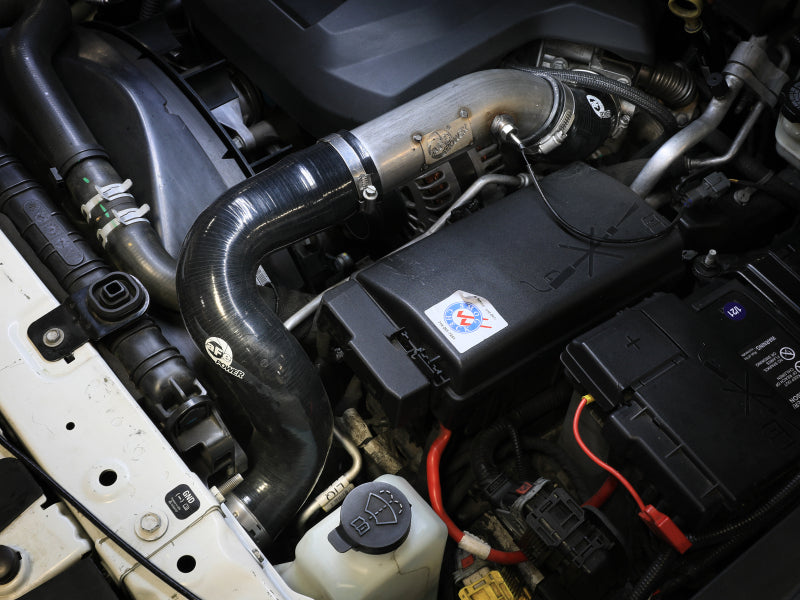 aFe BladeRunner 2.5in stainless charge pipe installed on Chevy Colorado 2.8L Duramax