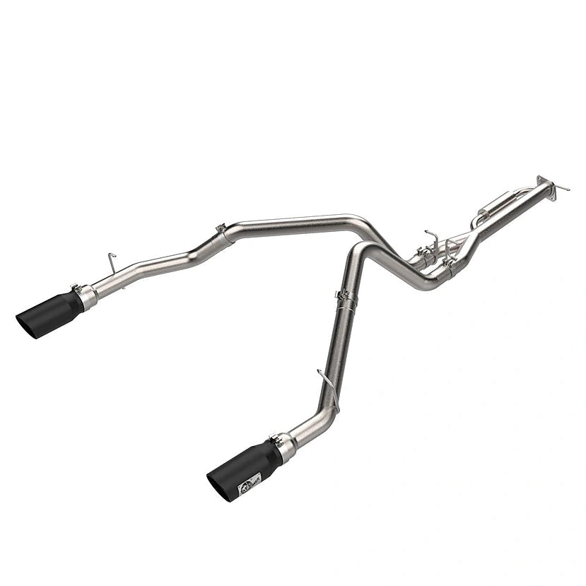 aFe Vulcan cat-back exhaust with dual black tips for Ram 1500 Standard-Output Hurricane