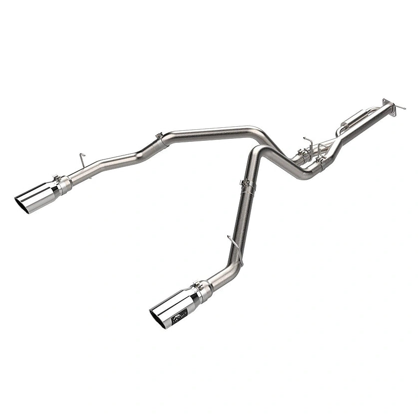 aFe Vulcan Ram 1500 SO Hurricane cat-back exhaust with polished silver tips