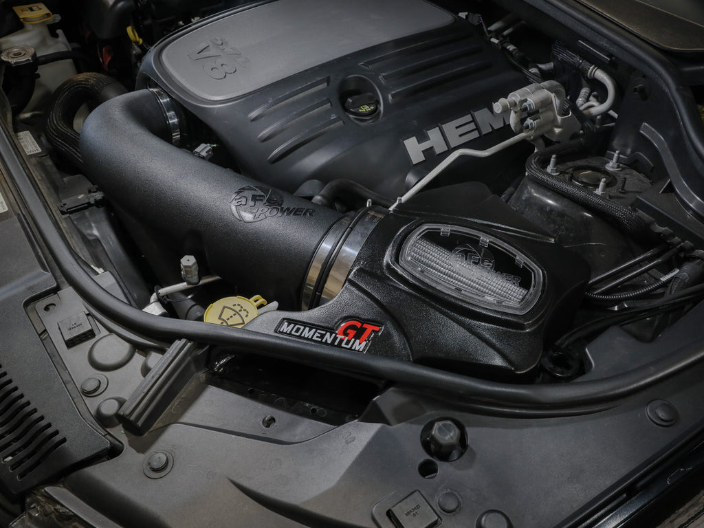 aFe Momentum GT Pro DRY S intake installed on 2011–2021 Jeep Grand Cherokee 5.7L HEMI