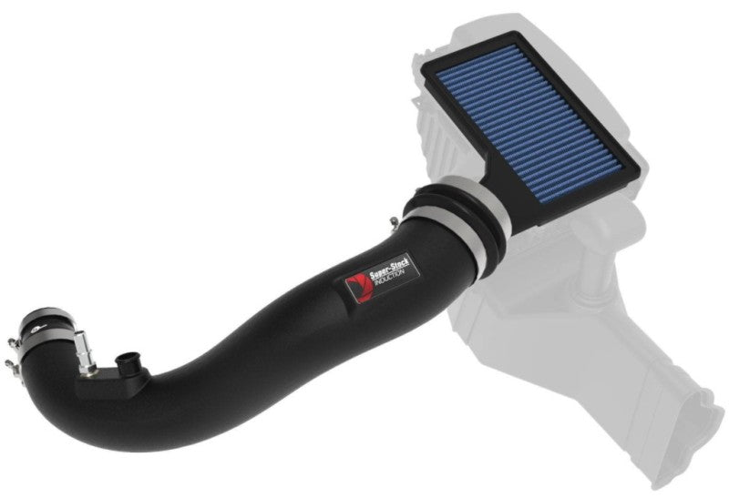 aFe Super Stock intake system full view with Pro 5R filter