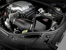 Load image into Gallery viewer, Under-hood view aFe 57-10002D Track Series carbon intake Jeep Trackhawk