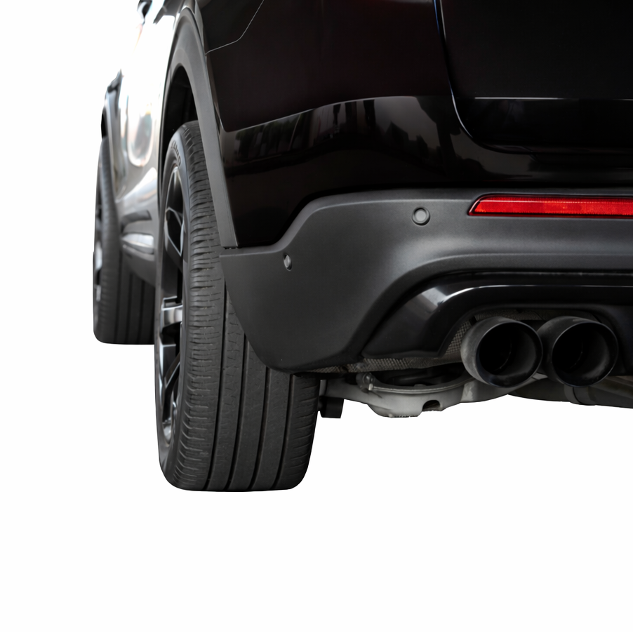 aFe CONTROL 1.25 inch wheel spacer full view back anodized