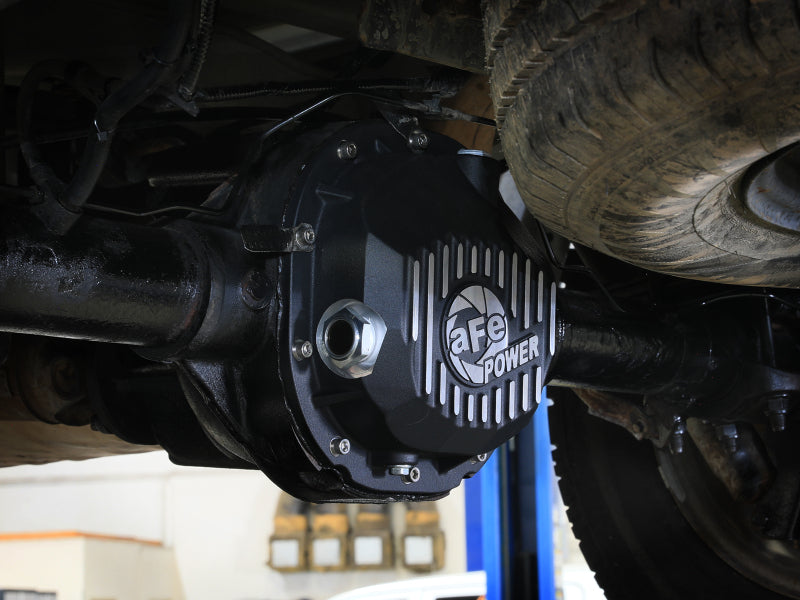 aFe aFe 90-14 Ford F-150 Rear Differential Cover - Black w/ Machined Fins