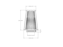 Load image into Gallery viewer, aFe POWER Universal Clamp-On Air Filter / D2 Dura-Dry Media 2-1/2in F x 5in B x 3-1/2in T x 7inH - aFe 21-25507V