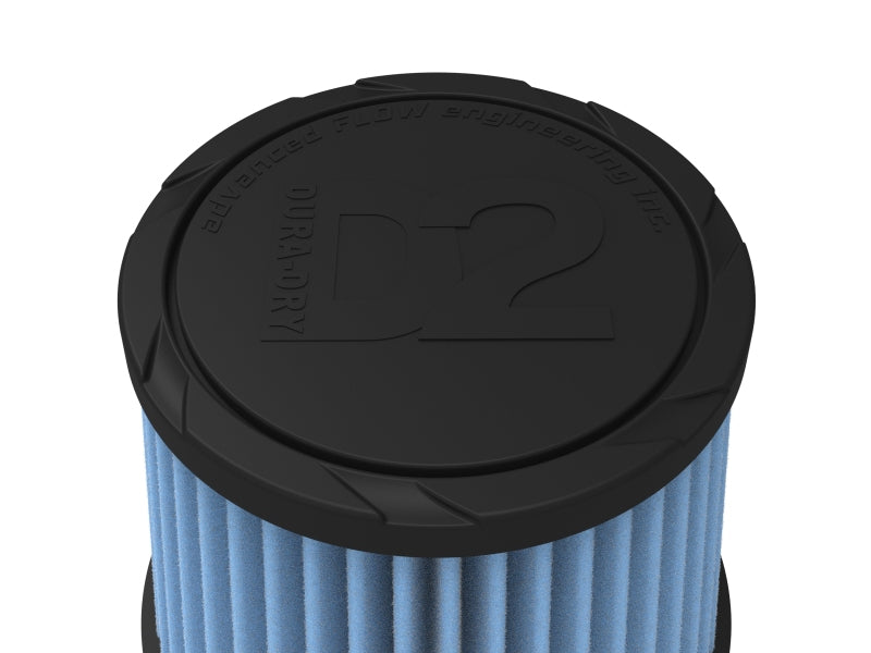 aFe POWER Universal Clamp-On Air Filter w D2 Dura-Dry Media 2-3/4in F x 6in B x 4-3/4in T x 5inH - aFe 21-28001V