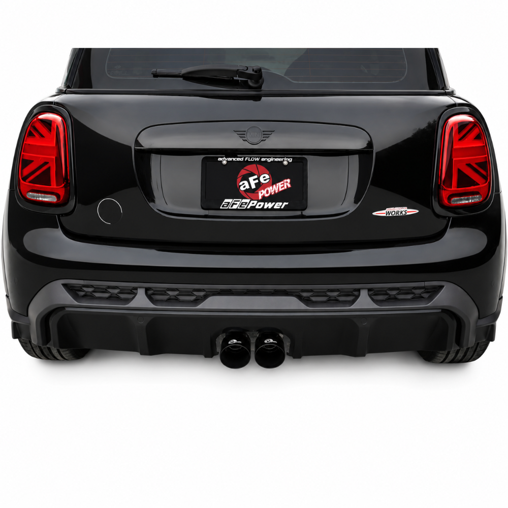 aFe 14-24 Mini Cooper S MACH Force-Xp 3in to 2-1/2in 304SS Cat-Back Exhaust w/ Black Tip - aFe 49-36354-B