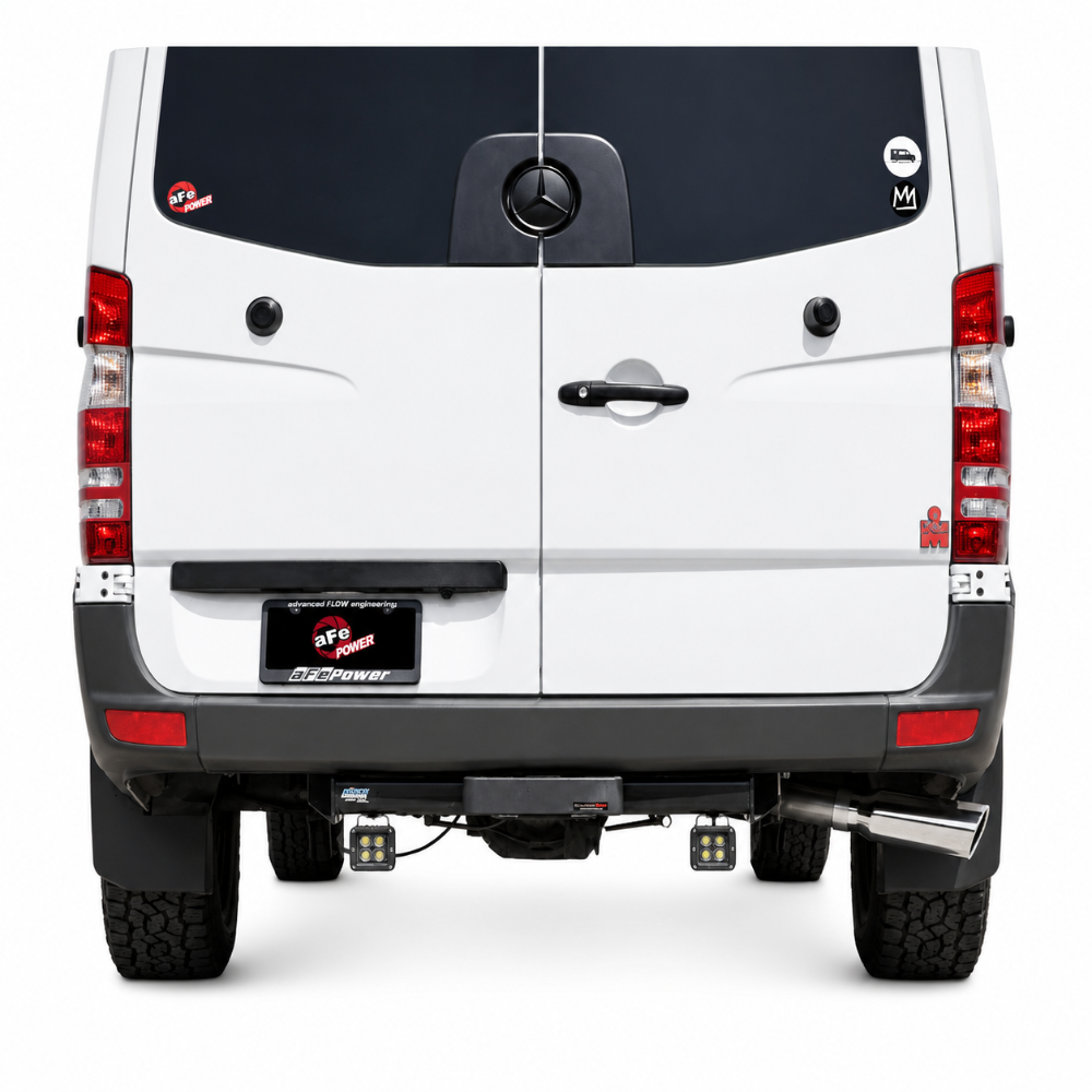 aFe Vulcan Series 3in 304SS DPF-Back Exhaust 10-25 MB Sprinter 2500/3500 V6-3.0L w/ Polished Tips - aFe 49-36504-P