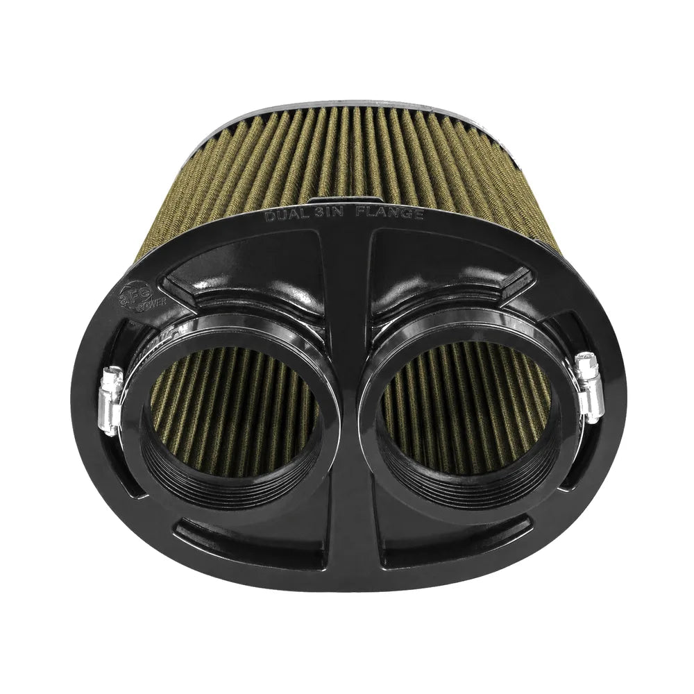 aFe Momentum Intake Rep Air Filter w/PG7 Media-3in F (Dual) x (8.25x6.25)in B x (7.25x5)in T x 9in H - aFe 72-91115